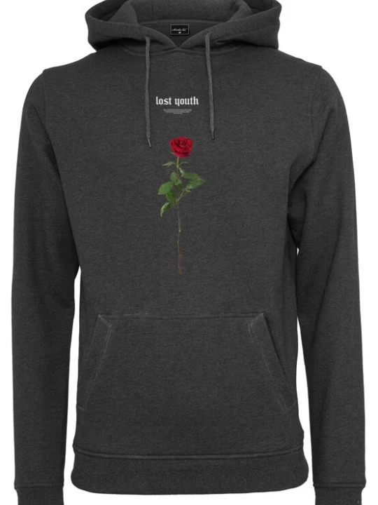 Foto van product MT Men Sweatshirt 'Lost Youth Rose' antraciet / groen / rood / wit