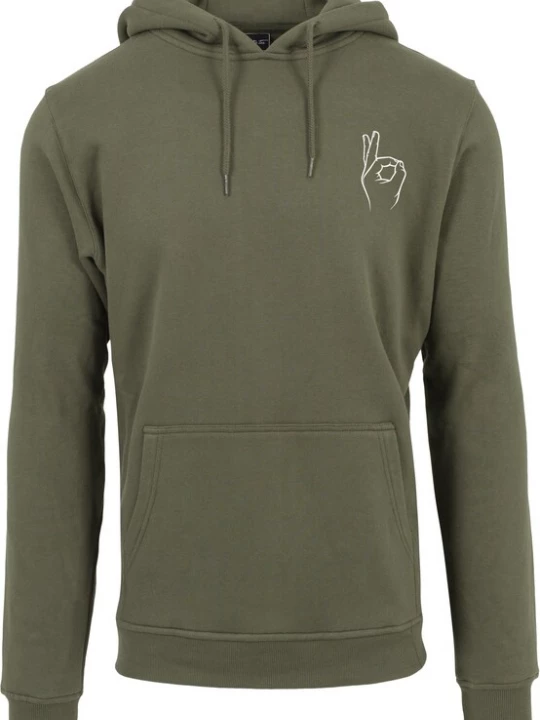 Foto van product MT Men Sweatshirt olijfgroen / wit