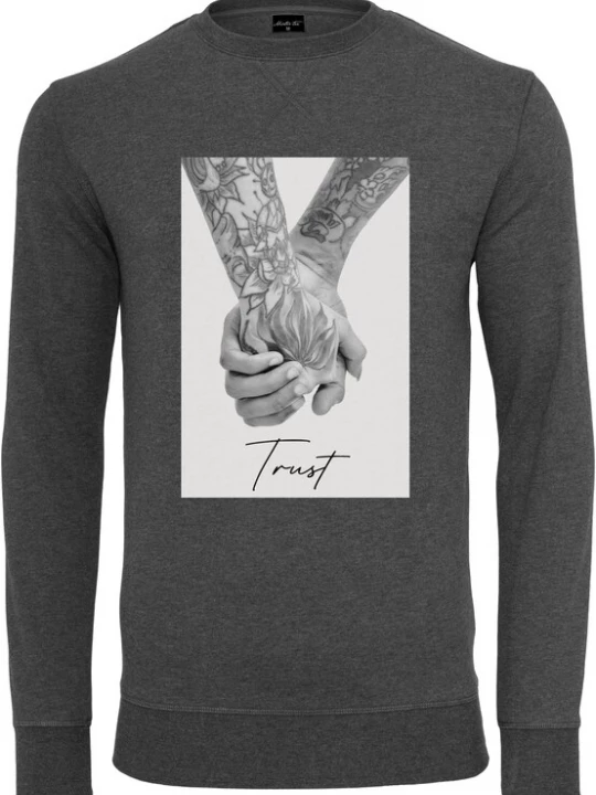 Foto van product MT Men Sweatshirt 'Trust 2.0' grijs / antraciet / wit