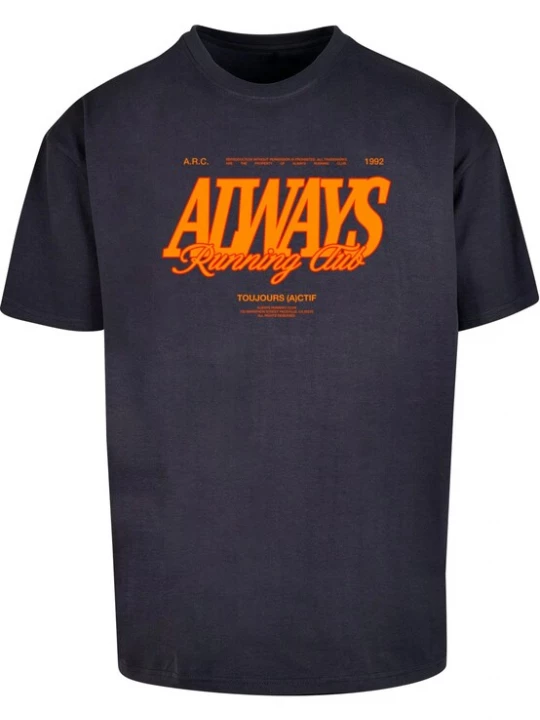 Foto van product MT Upscale Shirt 'Always Running' navy / oranje