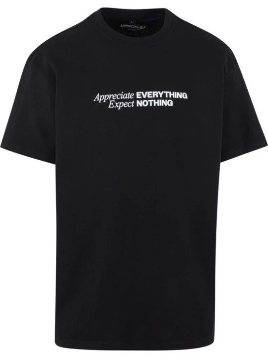 Foto van product MT Upscale Shirt 'Appreciate Expect' zwart / wit
