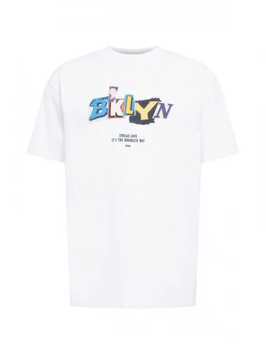 Foto van product MT Upscale Shirt 'Brklyn' blauw / geel / zwart / wit