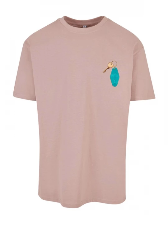 Foto van product MT Upscale Shirt 'California Motel' lichtbeige / jade groen / grasgroen / oudroze