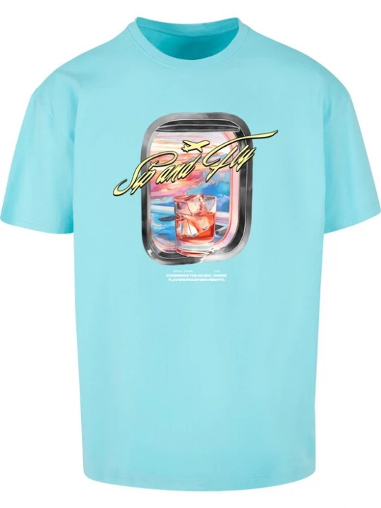 Foto van product MT Upscale Shirt 'Compton' turquoise / donkergrijs / kersrood / wit