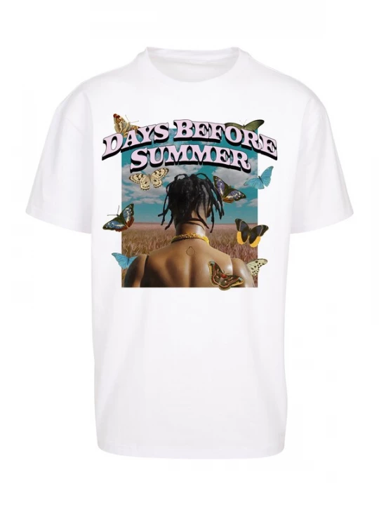 Foto van product MT Upscale Shirt 'Days Before Summer' sand / blauw / lichtlila / wit