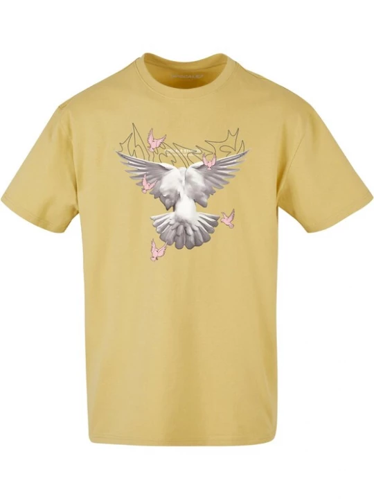 Foto van product MT Upscale Shirt 'Doves' geel / grijs / rosé