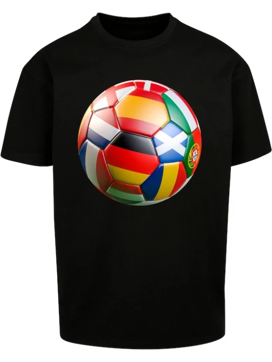 Foto van product MT Upscale Shirt 'Europe Tour' gemengde kleuren / zwart