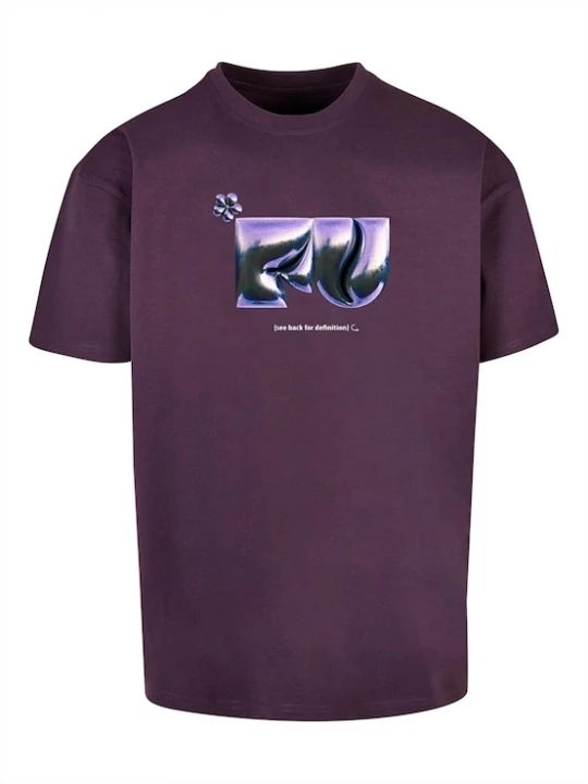 Foto van product MT Upscale Shirt 'FU' braam / lichtlila / zwart / wit