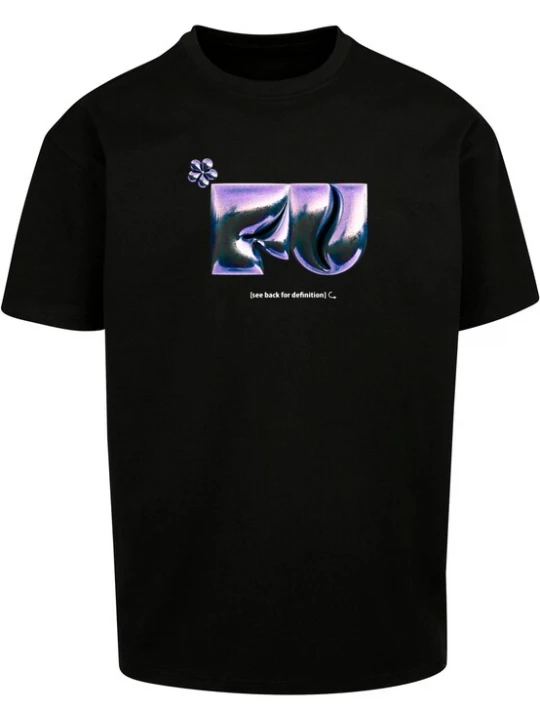 Foto van product MT Upscale Shirt 'FU' lila / zwart / wit