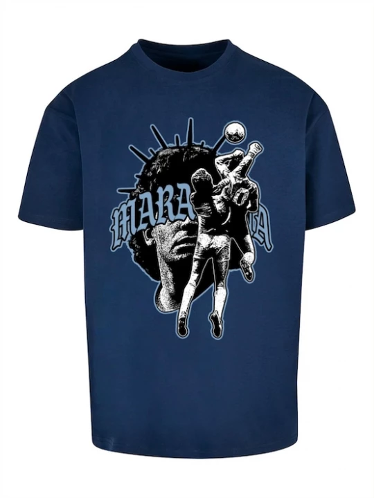 Foto van product MT Upscale Shirt 'Hand Of God' donkerblauw / zwart / wit