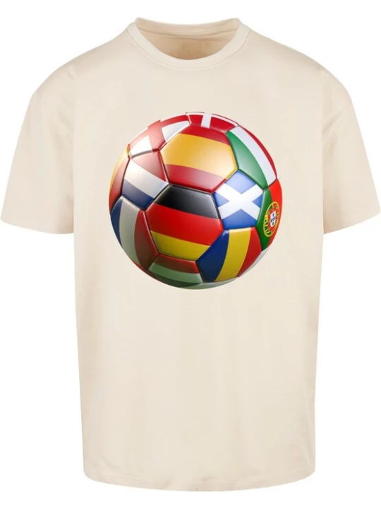 Foto van product MT Upscale Shirt 'Home Europe' sand / gemengde kleuren