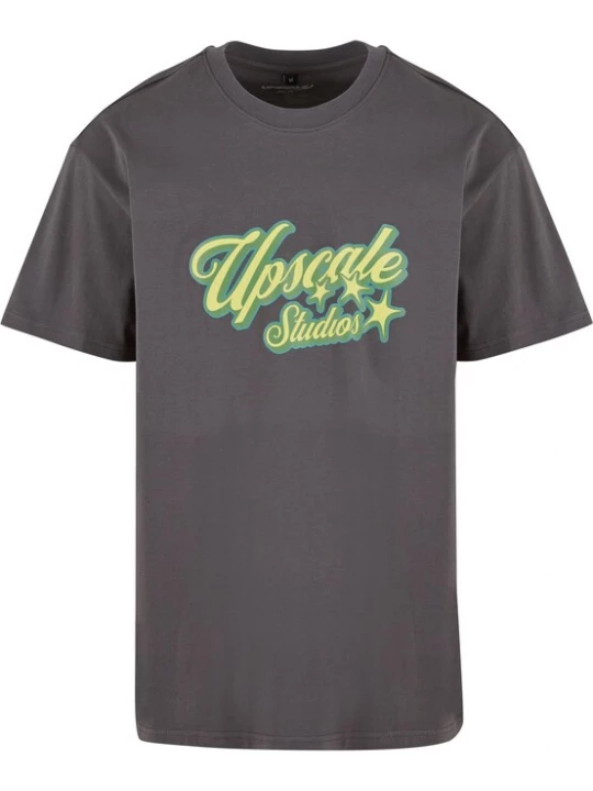 Foto van product MT Upscale Shirt 'Hotel Paradiso' limoen / lichtgeel / donkergrijs / pastelroze