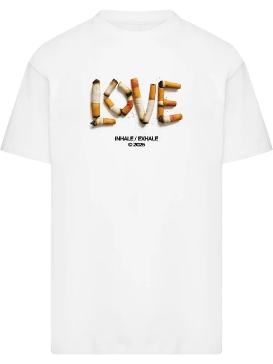 Foto van product MT Upscale Shirt 'Inhale' oranje / lichtroze / zwart / wit
