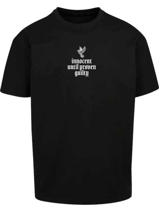 Foto van product MT Upscale Shirt 'Justice' lichtgrijs / zwart / wit