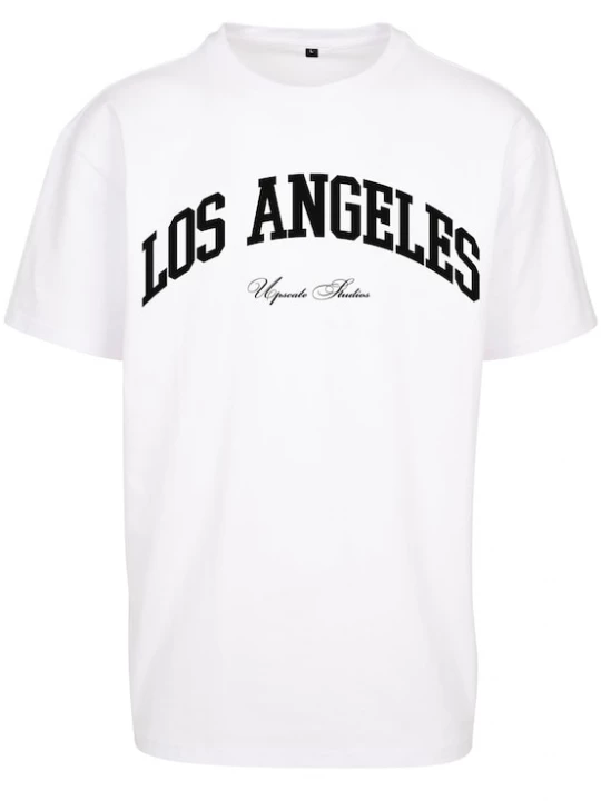 Foto van product MT Upscale Shirt ' L.A. College' zwart / wit