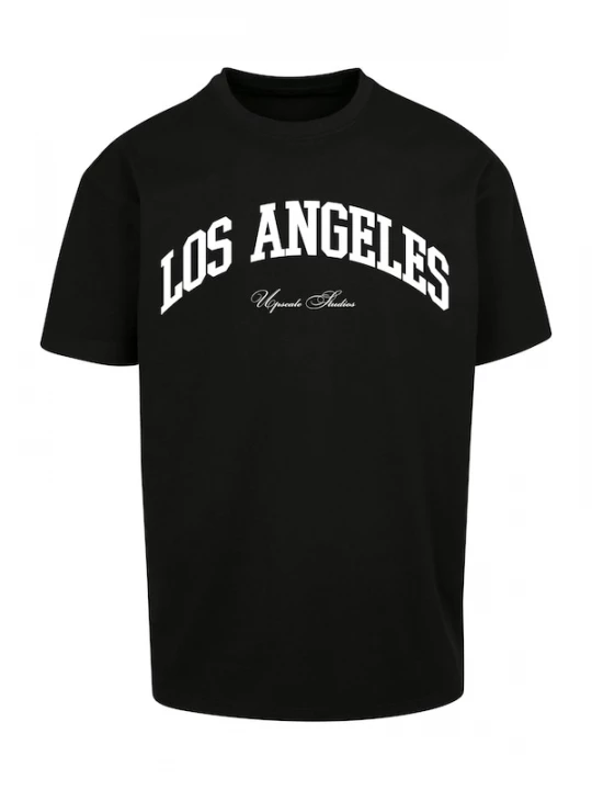 Foto van product MT Upscale Shirt 'L.A. College' zwart / wit