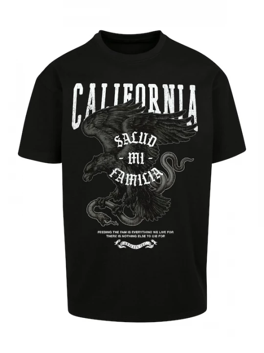 Foto van product MT Upscale Shirt 'La Familia' grijs / zwart / wit