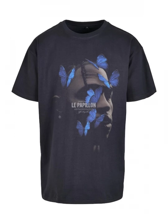 Foto van product MT Upscale Shirt 'Le Papillon' blauw / nachtblauw / greige