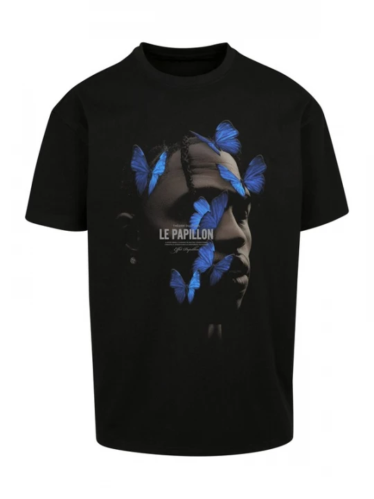 Foto van product MT Upscale Shirt 'Le Pappilon' hemelsblauw / grijs / zwart