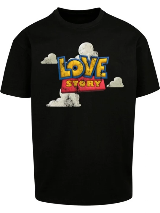 Foto van product MT Upscale Shirt ' Love Story Heavy ' gemengde kleuren / zwart