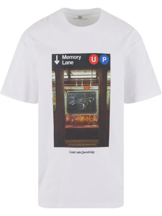 Foto van product MT Upscale Shirt 'Memory Lane' gemengde kleuren / wit