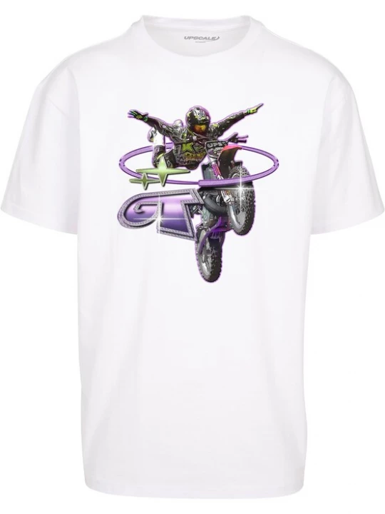 Foto van product MT Upscale Shirt 'Moto' lila / zwart / wit