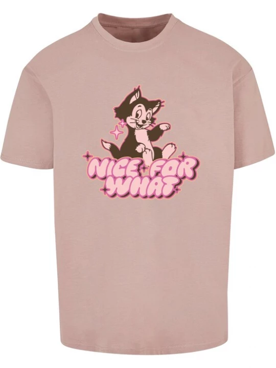 Foto van product MT Upscale Shirt 'Nice for what' rosa / oudroze / zwart