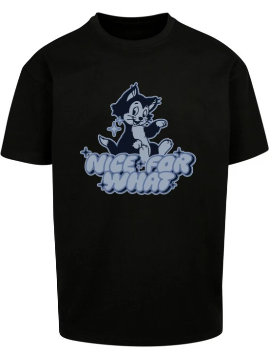 Foto van product MT Upscale Shirt 'Nice for what' smoky blue / zwart