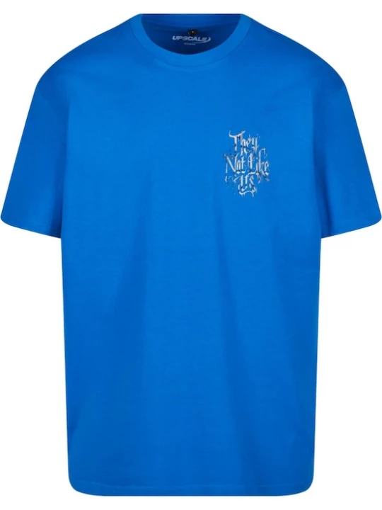 Foto van product MT Upscale Shirt 'Not Like Us' blauw / donkerblauw / grijs / lichtgrijs