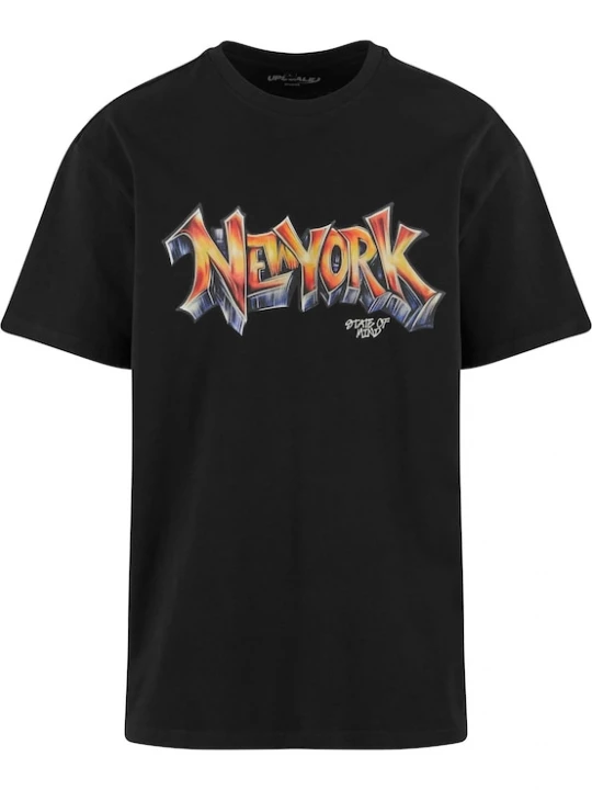 Foto van product MT Upscale Shirt 'NY Graffiti' gemengde kleuren / zwart