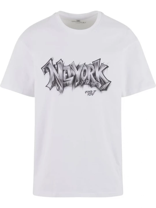Foto van product MT Upscale Shirt 'NY Graffiti' grijs / wit