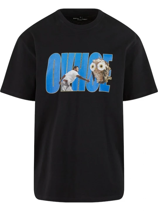 Foto van product MT Upscale Shirt 'Ovhoe' azuur / bruin / zwart / wit