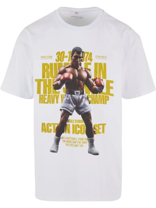 Foto van product MT Upscale Shirt 'Rumble' donkerbruin / safraan / grijs / wit