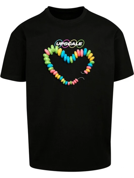 Foto van product MT Upscale Shirt 'Sweet Treats' hemelsblauw / geel / rosa / zwart