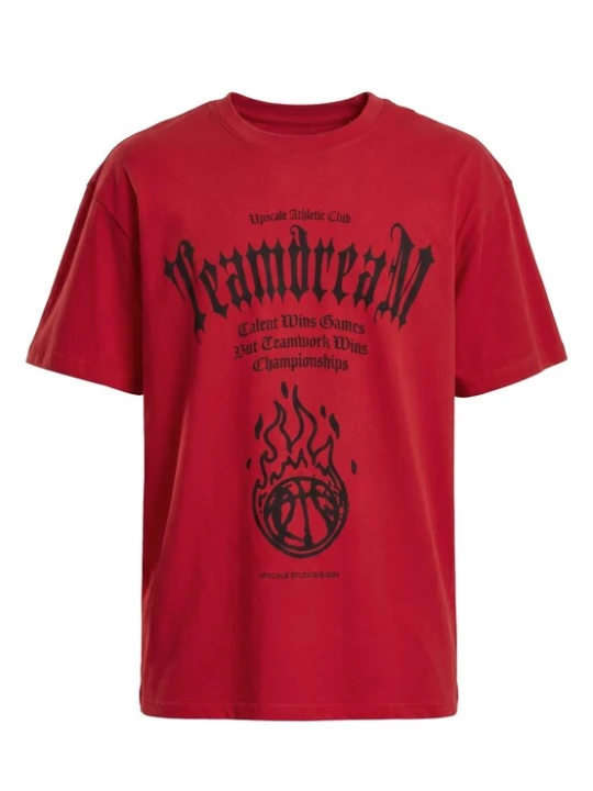 Foto van product MT Upscale Shirt 'Teamdream' rood / zwart