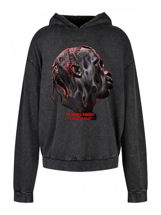 Foto van product MT Upscale Sweatshirt 'Flying High' grijs / donkergrijs / rood / zwart