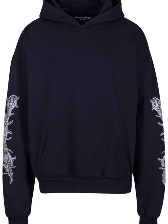 Foto van product MT Upscale Sweatshirt 'God Loyalty Love' rood / zwart / zilver