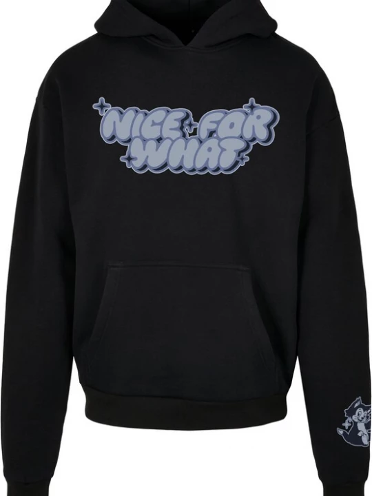 Foto van product MT Upscale Sweatshirt 'Nice for what' lichtblauw / zwart