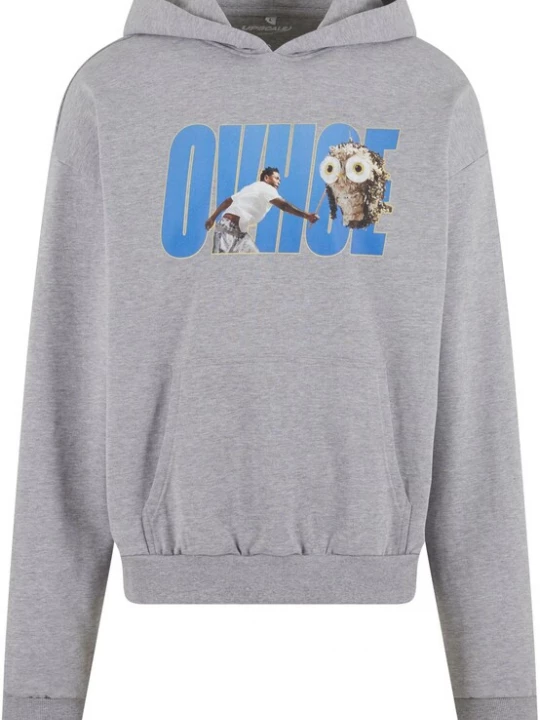 Foto van product MT Upscale Sweatshirt 'Ovhoe' azuur / bruin / grijs gemêleerd / wit