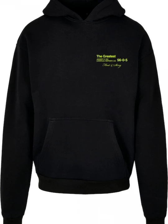 Foto van product MT Upscale Sweatshirt 'The Greatest' grijs / kiwi / zwart / wit