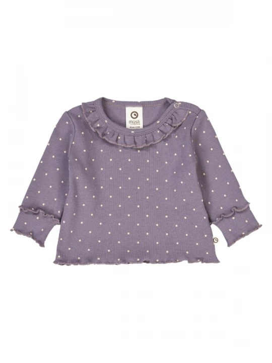 Foto van product Müsli Shirt lila / wit