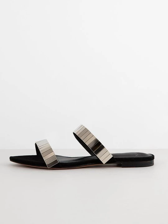 Foto van product Muiltjes Alexandre Birman zilverkleurig