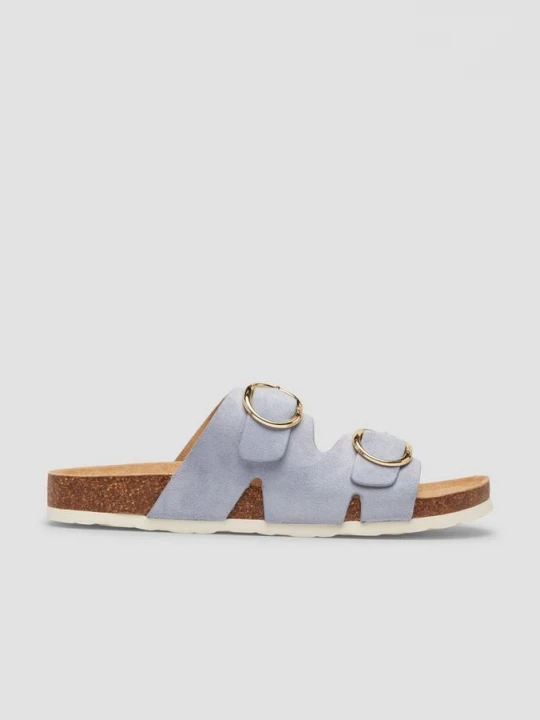 Foto van product Muiltjes in lederlook s.Oliver blauw