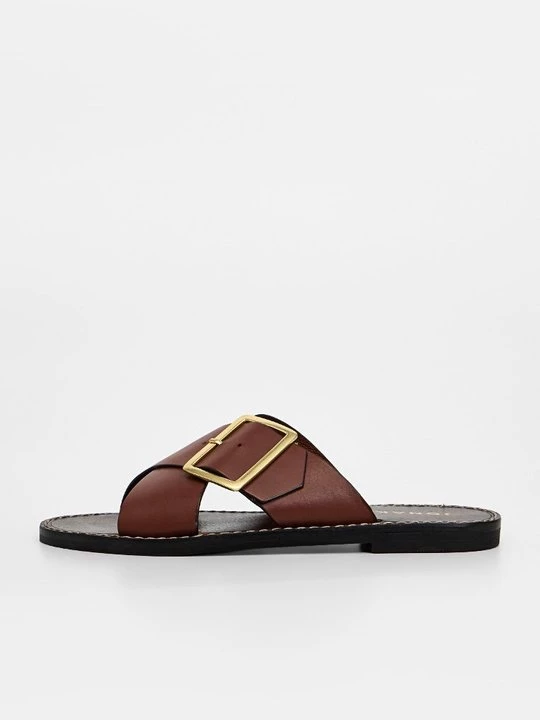 Foto van product Muiltjes Jonak cognac
