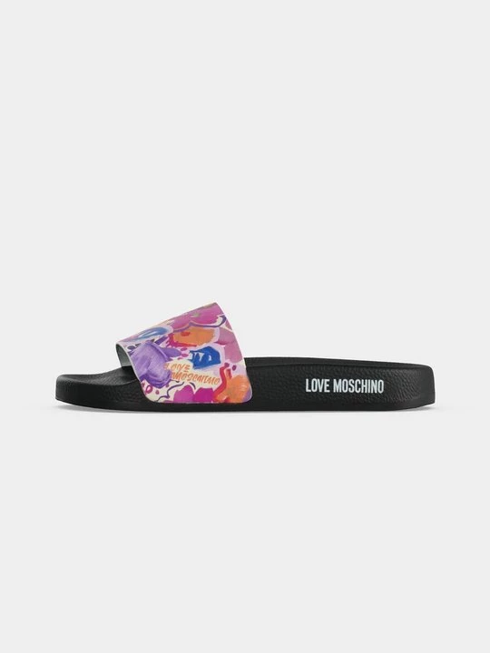 Foto van product Muiltjes LOVE MOSCHINO donkerroze