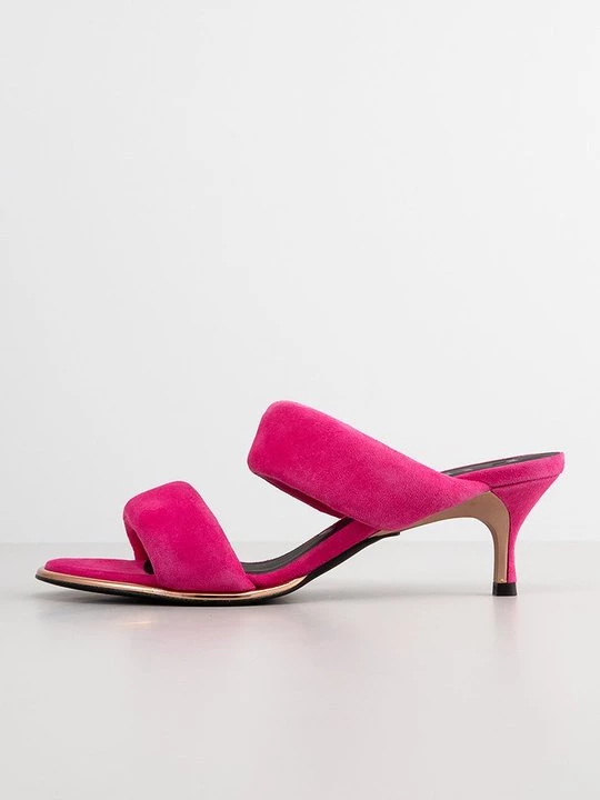 Foto van product Muiltjes met hak Furla donkerroze