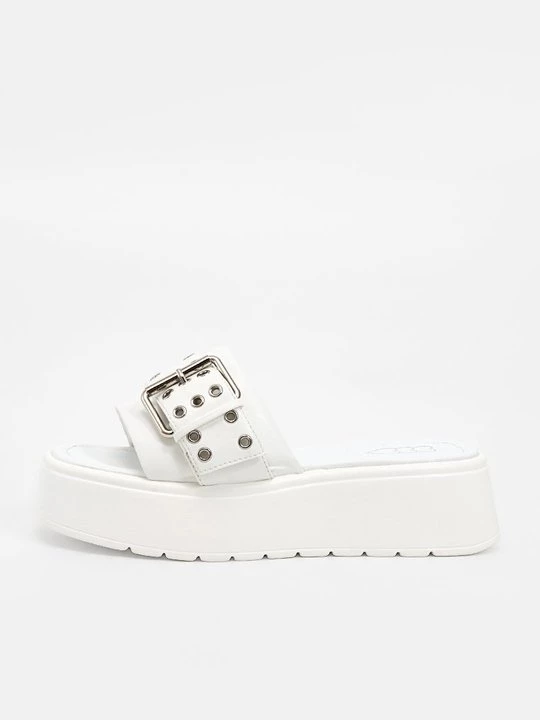 Foto van product Muiltjes met hak Koi Footwear wit