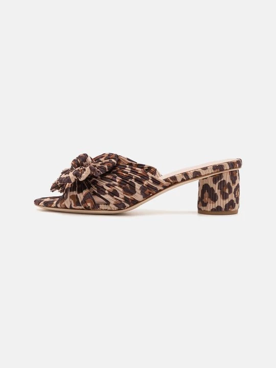 Foto van product Muiltjes met hak Loeffler Randall goudkleurig