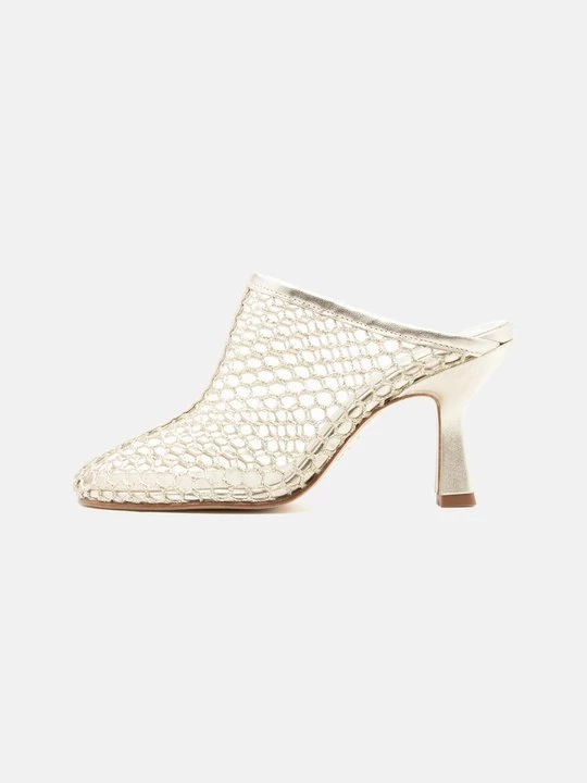 Foto van product Muiltjes met hak Souliers Martinez goudkleurig