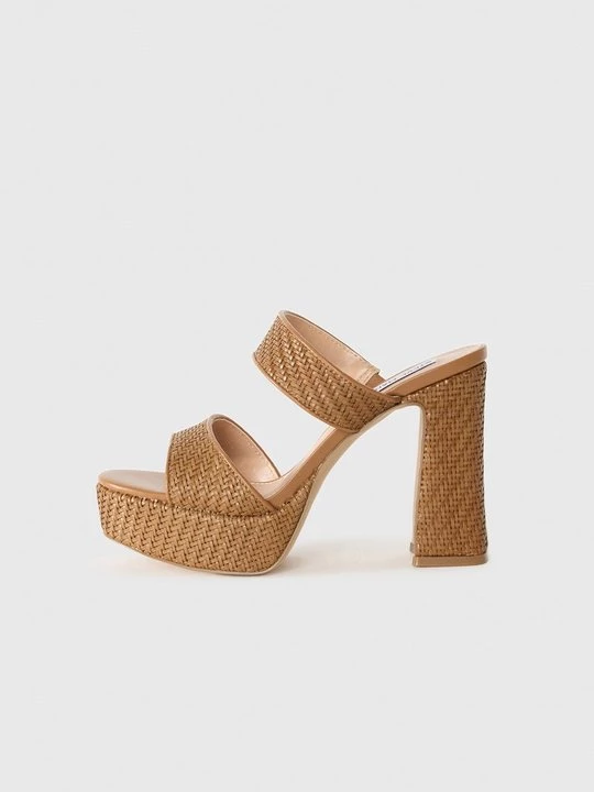 Foto van product Muiltjes met hak Steve Madden cognac